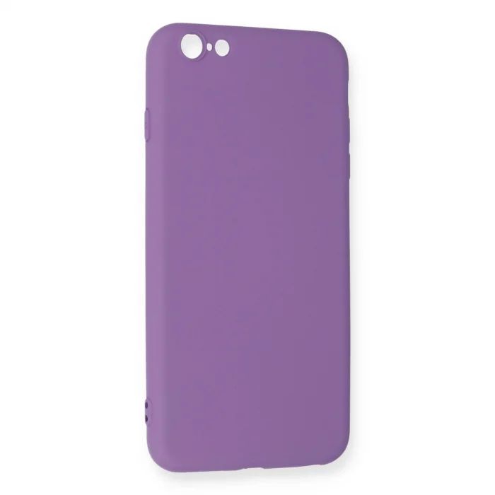 BUĞZ İphone 6 Plus Kılıf Nano İçi Kadife Silikon - Mor