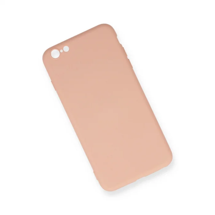 BUĞZ İphone 6 Plus Kılıf Nano İçi Kadife Silikon - Pudra