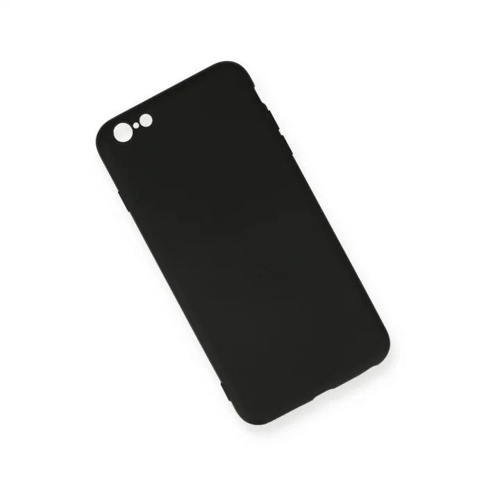 BUĞZ İphone 6 Plus Kılıf Nano İçi Kadife Silikon - Siyah