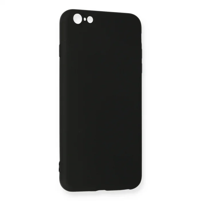 BUĞZ İphone 6 Plus Kılıf Nano İçi Kadife Silikon - Siyah