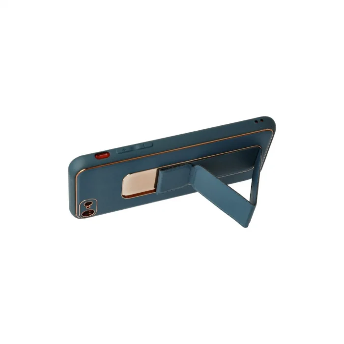 BUĞZ İphone 7 Kılıf Coco Deri Standlı Kapak - Mavi