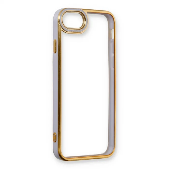 BUĞZ İphone 7 Kılıf Liva Lens Silikon - Lila