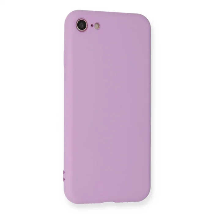 BUĞZ İphone 7 Kılıf Nano İçi Kadife Silikon - Lila