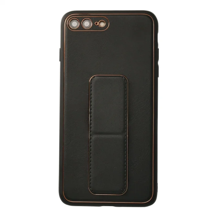 BUĞZ İphone 7 Plus Kılıf Coco Deri Standlı Kapak - Siyah
