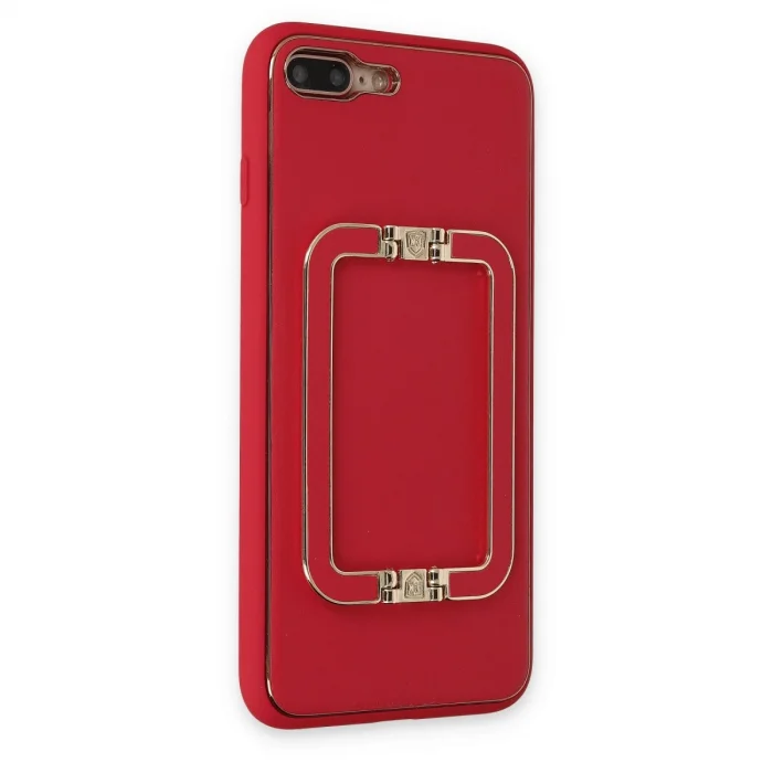 BUĞZ İphone 7 Plus Kılıf Coco Elit Kapak - Kırmızı