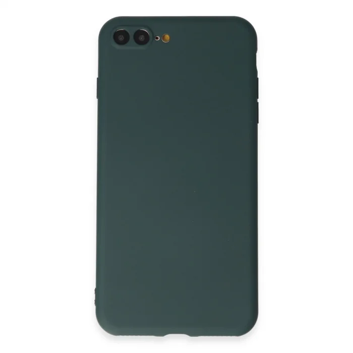 BUĞZ İphone 7 Plus Kılıf First Silikon - Koyu Yeşil