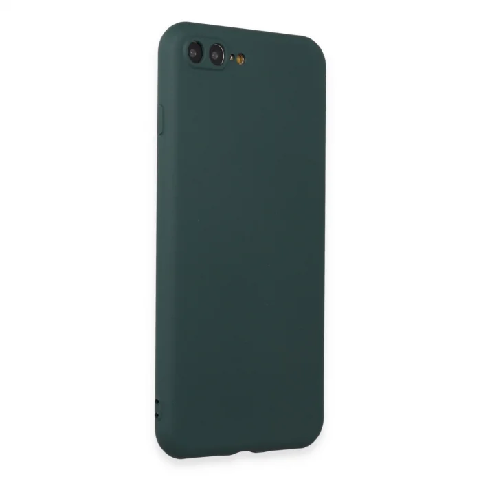 BUĞZ İphone 7 Plus Kılıf First Silikon - Koyu Yeşil