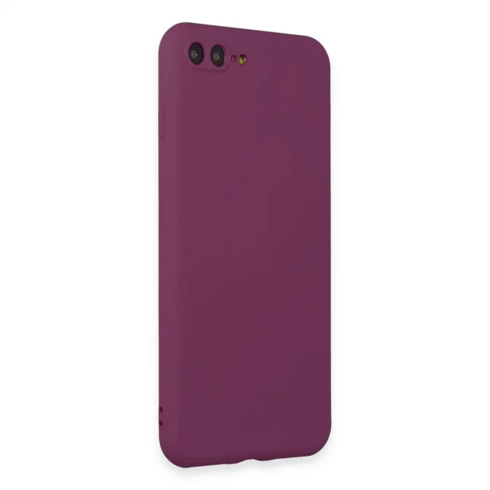 BUĞZ İphone 7 Plus Kılıf First Silikon - Mürdüm