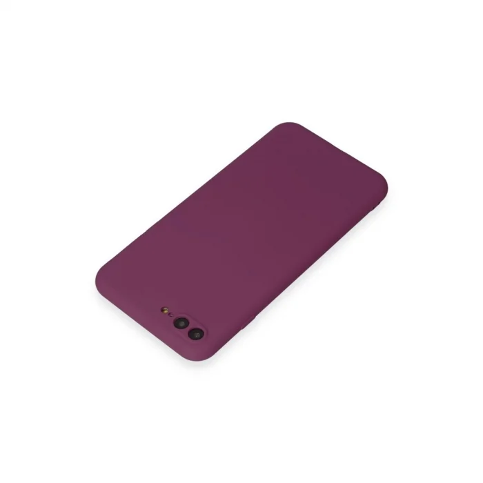 BUĞZ İphone 7 Plus Kılıf First Silikon - Mürdüm