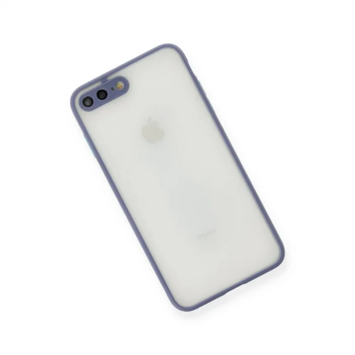 BUĞZ İphone 7 Plus Kılıf Montreal Silikon Kapak - Gri