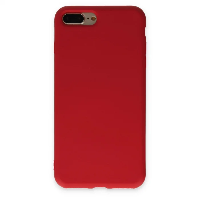 BUĞZ İphone 7 Plus Kılıf Nano İçi Kadife Silikon - Kırmızı