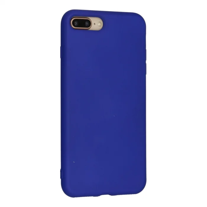 BUĞZ İphone 7 Plus Kılıf Nano İçi Kadife Silikon - Lacivert