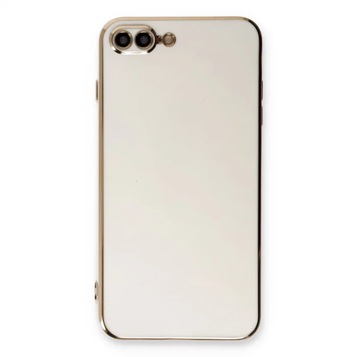 BUĞZ İphone 7 Plus Kılıf Volet Silikon - Beyaz