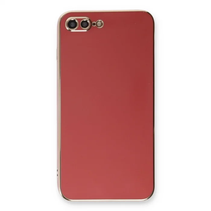 BUĞZ İphone 7 Plus Kılıf Volet Silikon - Kırmızı