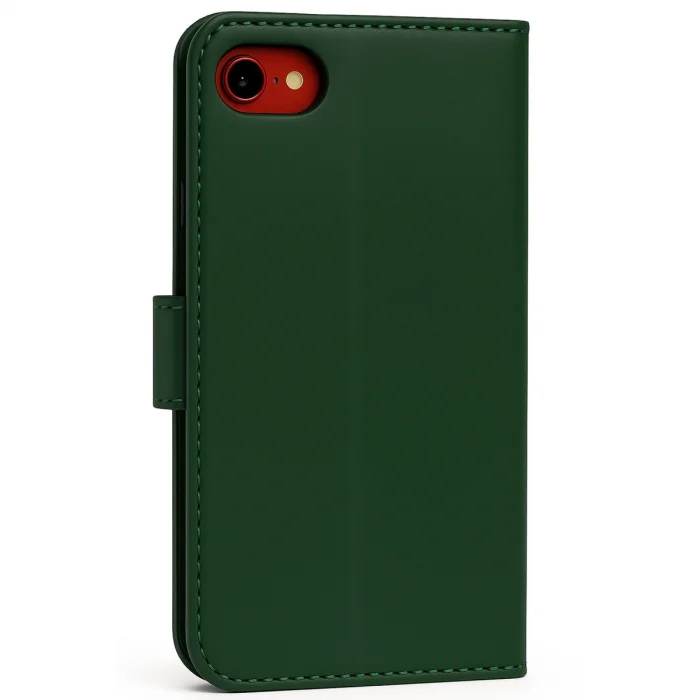 BUĞZ İphone 7 Trend S Plus Kapaklı Kılıf - Yeşil