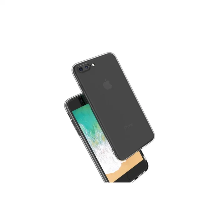 BUĞZ İphone 8 Plus Kılıf Deluxe 2mm Şeffaf Silikon