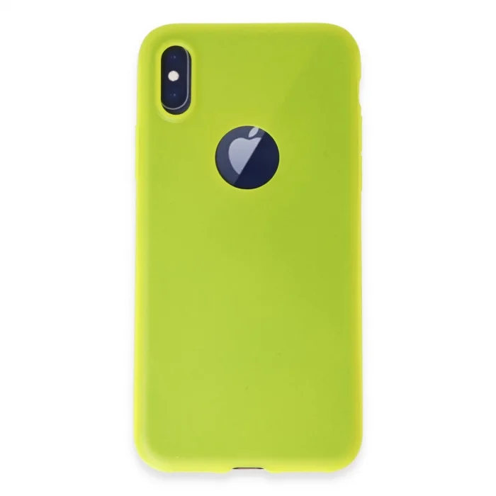 BUĞZ İphone X Kılıf First Silikon - Parlak Sarı