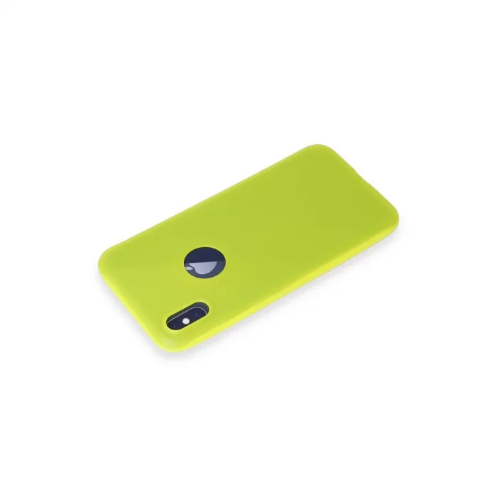 BUĞZ İphone X Kılıf First Silikon - Parlak Sarı