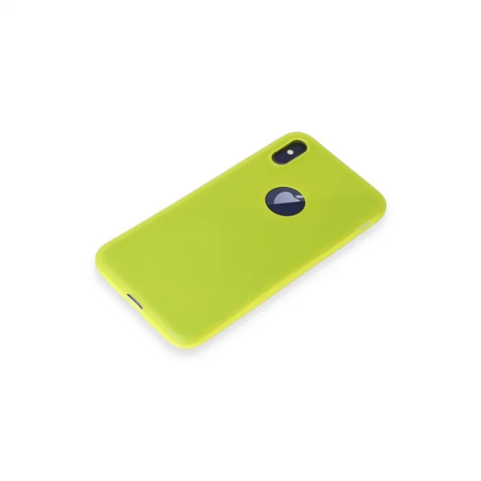 BUĞZ İphone X Kılıf First Silikon - Parlak Sarı