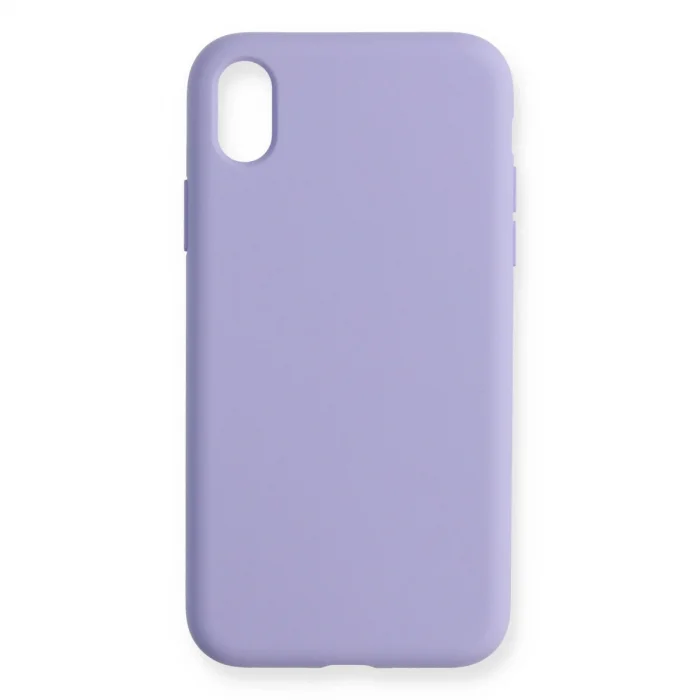 BUĞZ İphone Xr Kılıf Nano İçi Kadife Silikon - Lila