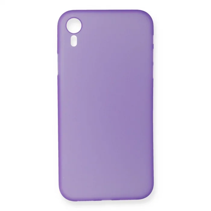 BUĞZ İphone Xr Kılıf Pp Ultra İnce Kapak - Mor