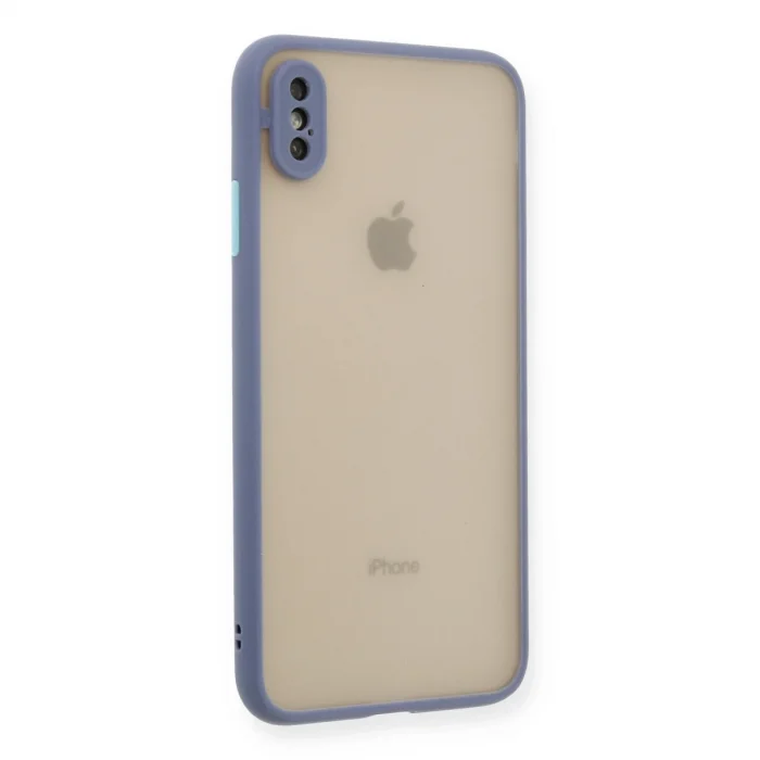 BUĞZ İphone Xs Max Kılıf Montreal Silikon Kapak - Gri