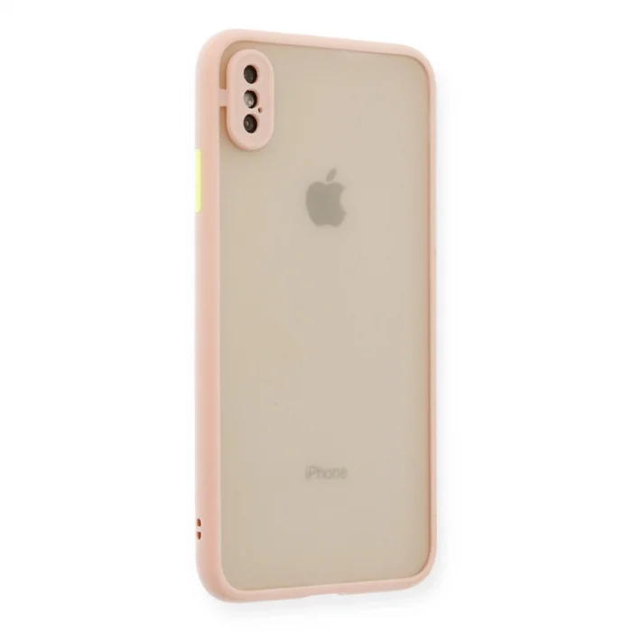 BUĞZ İphone Xs Max Kılıf Montreal Silikon Kapak - Pembe