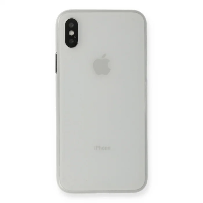 BUĞZ İphone Xs Max Kılıf Pp Ultra İnce Kapak - Beyaz
