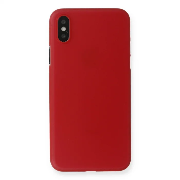 BUĞZ İphone Xs Max Kılıf Pp Ultra İnce Kapak - Kırmızı