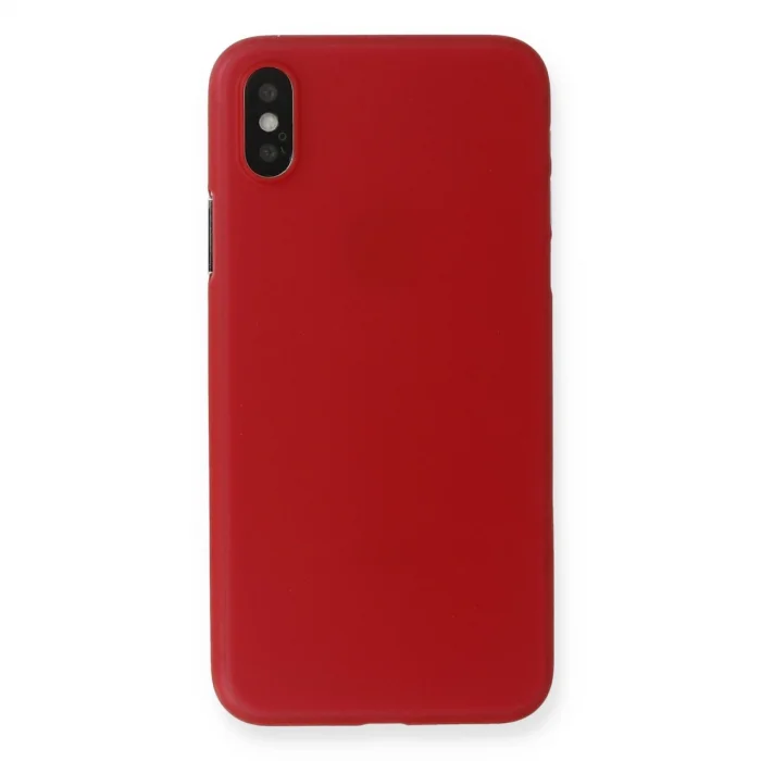 BUĞZ İphone Xs Max Kılıf Pp Ultra İnce Kapak - Kırmızı