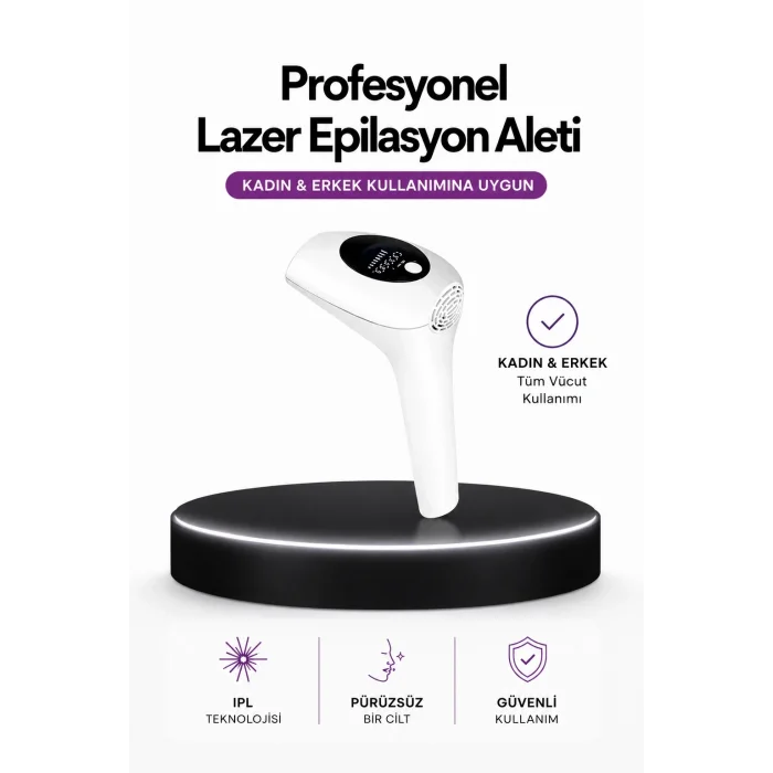 BUĞZ IPL Teknolojili Erkek Ve Kadın Kullanımına Uygun Lazer Epilasyon Cihaz