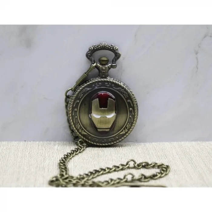  Iron Man Tasarımlı Köstekli Saat