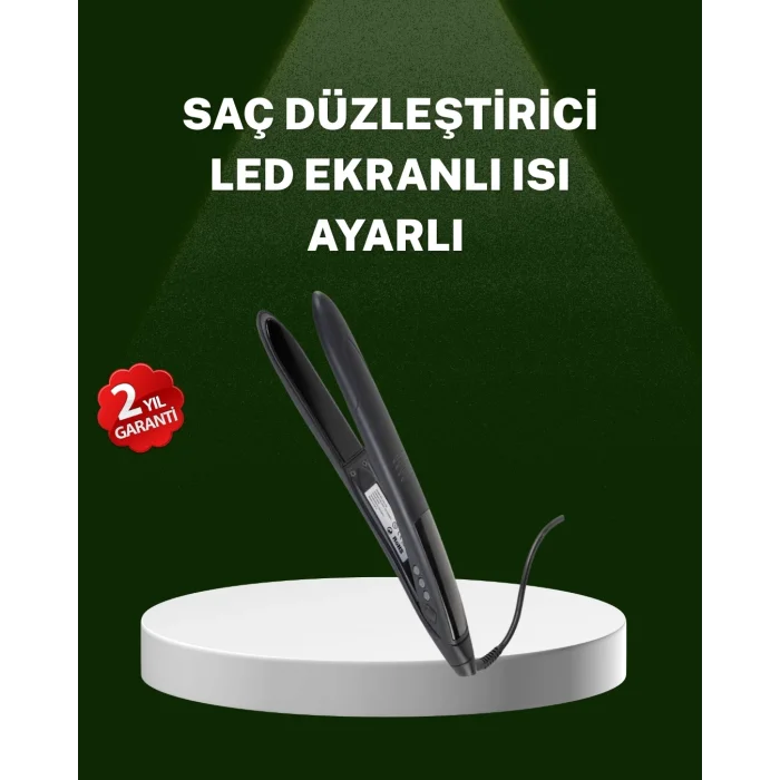  Isı Ayarlı 2025 Titanyum Kaplama Seramik Plakalı Saç Düzleştirici A Kalite Orijinal