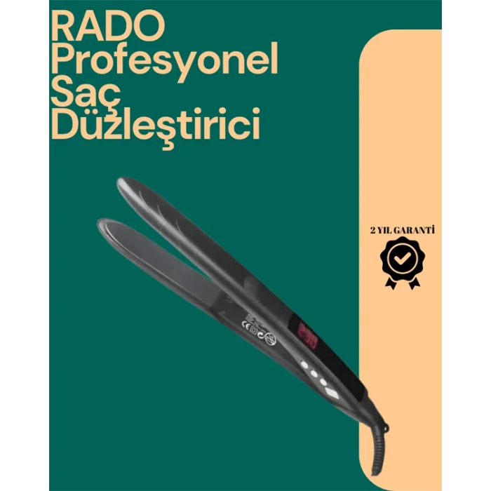 BUĞZ Isı Ayarlı Profesyonel Saç Düzleştirici – Titanyum Seramik Plaka - Lisinya