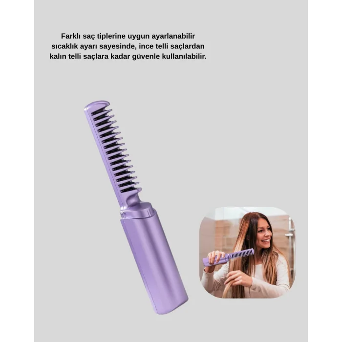 BUĞZ Isı Ayarlı Saç Düzleştirici – Her Saç Tipine Uygun Hassas Sıcaklık Kontrolü - Lisinya