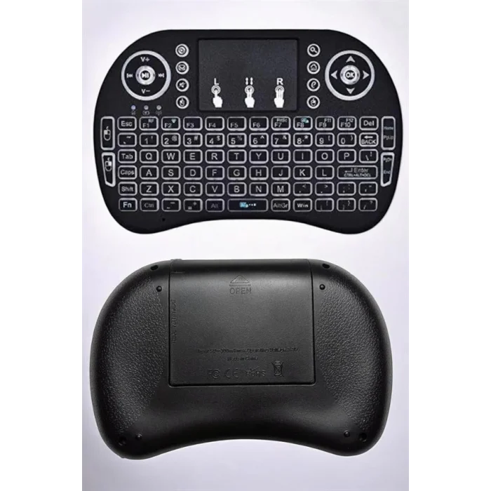  Işıklı Kablosuz Mini Q Klavye Tüm Cihazlara Uyumlu