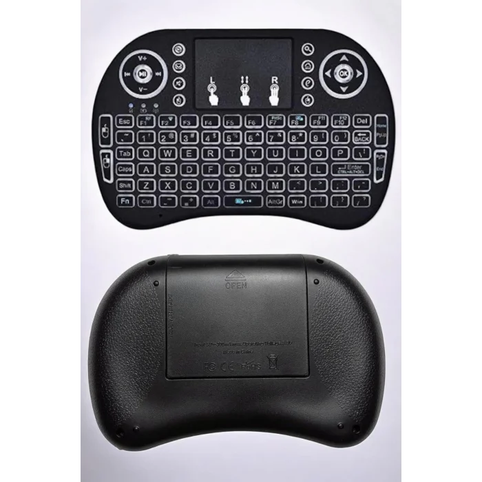  Işıklı Kablosuz Mini Q Klavye Tüm Cihazlara Uyumlu