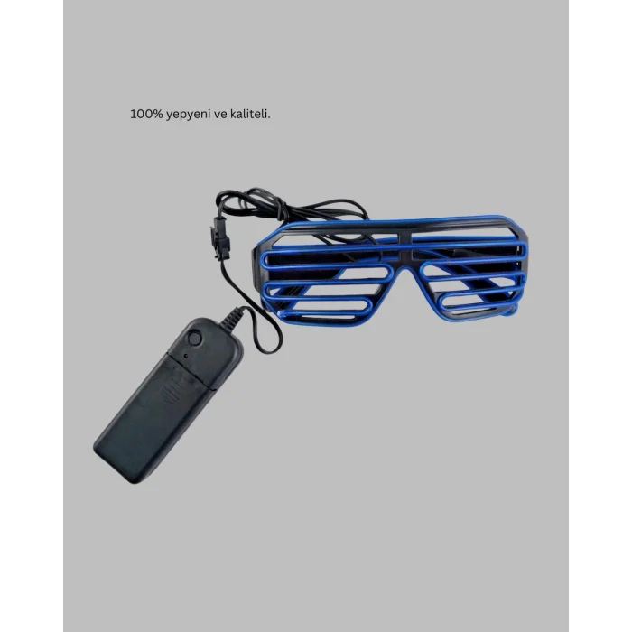 BUĞZ Işıklı LED Gözlük Parti Konser ve Etkinlik Aksesuarı