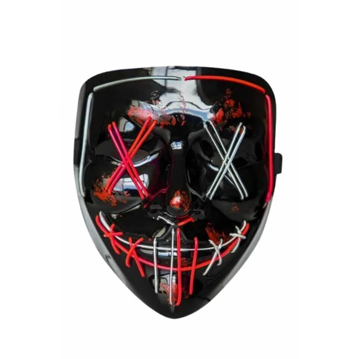 BUĞZ Işıklı Led Maske Parti Eğlence Maskesi Hallowen Neon Maske