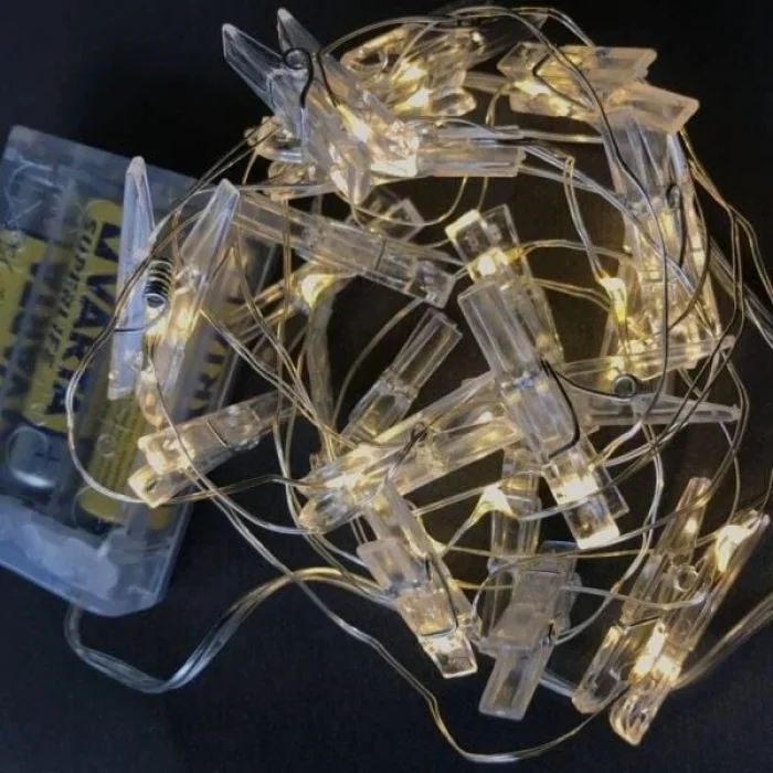 BUĞZ Işıklı Mandallı Fotoğraf Albümü 20li