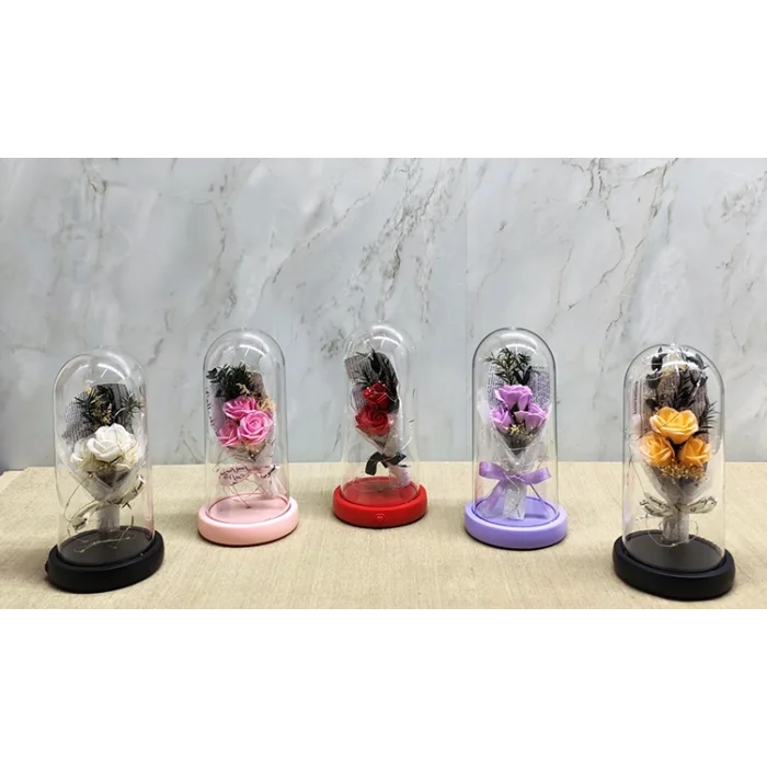 BUĞZ Işıklı Müzikli Romantik Gül Buketi