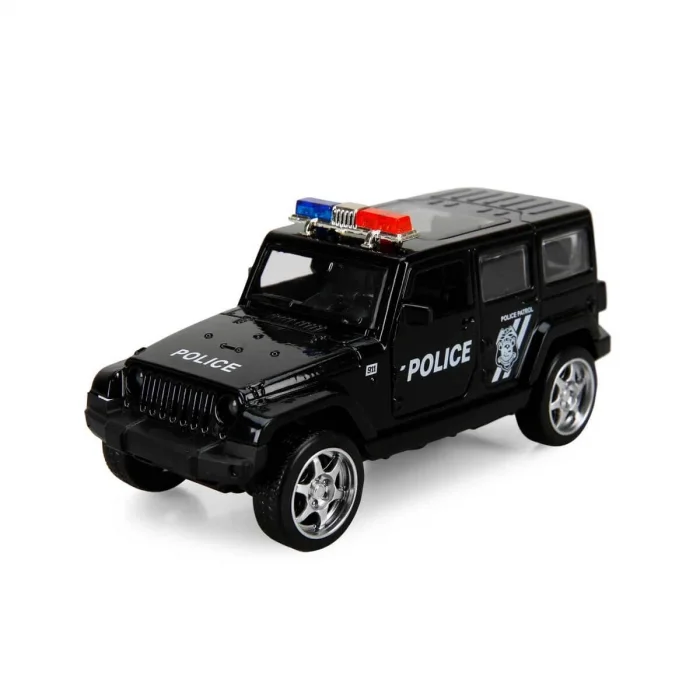 BUĞZ -- Işıklı Polis Jeep Model Arabalar 12 cm