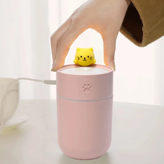 BUĞZ Isınan Kedi Mini USB Sessiz Hava Nemlendiricisi