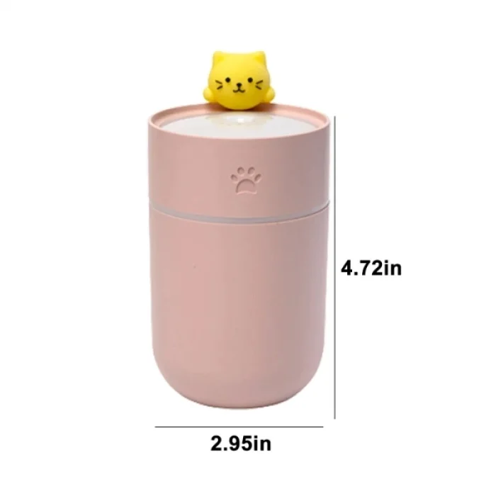 BUĞZ Isınan Kedi Mini USB Sessiz Hava Nemlendiricisi