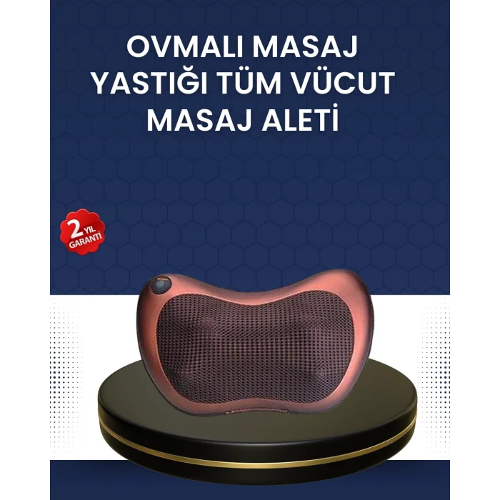 BUĞZ Isıtma Özellikli Derin Yoğurma Masaj Yastığı Priz & Çakmak Girişli