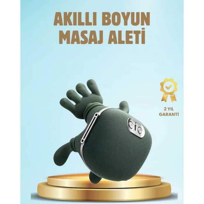 BUĞZ Isıtmalı Boyun ve Omuz Masaj Aleti Kablosuz Rahatlatıcı