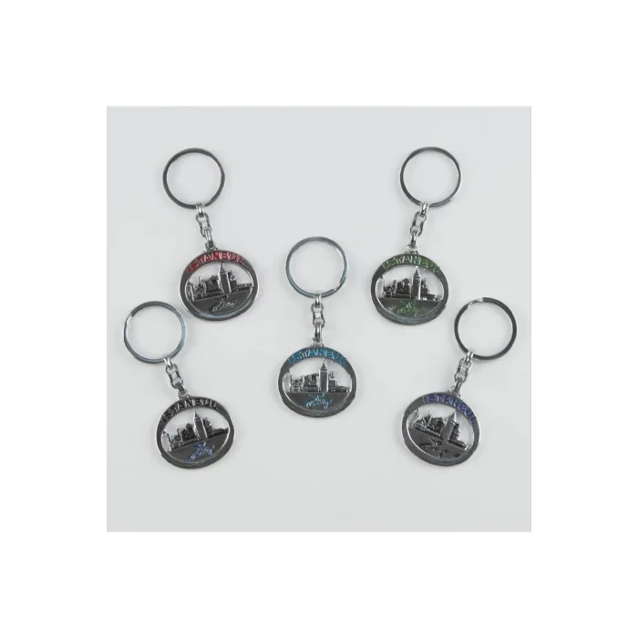  İstanbul Figürlü Metal Anahtarlık