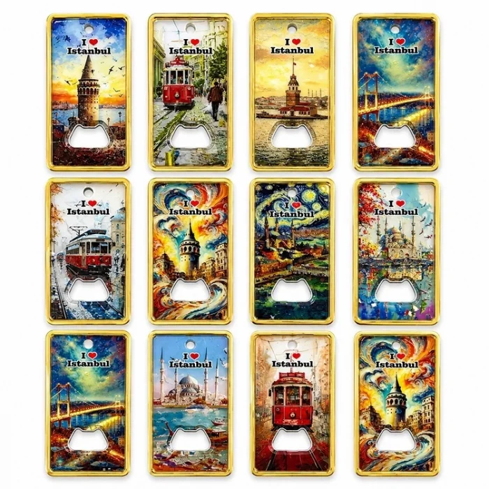 BUĞZ İstanbul Temalı Açacaklı Buzdolapı Süsü Magnet Alk5410