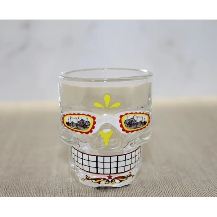 BUĞZ İstanbul Temalı Cam Kurukafa Shot Bardak Alk4302