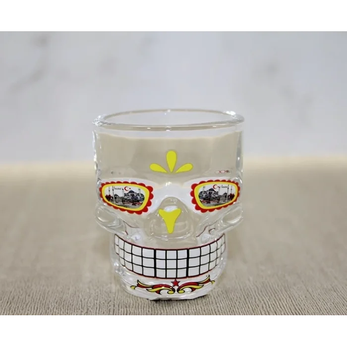 BUĞZ İstanbul Temalı Cam Kurukafa Shot Bardak Alk4302